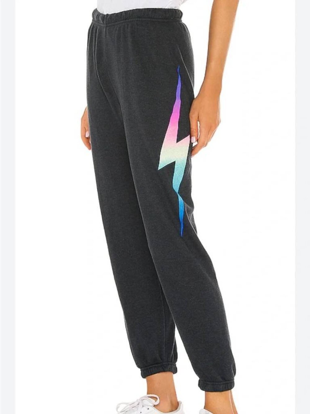 Aviator Nation Women's Drawstring Sweatpants - Grey/Black - XS